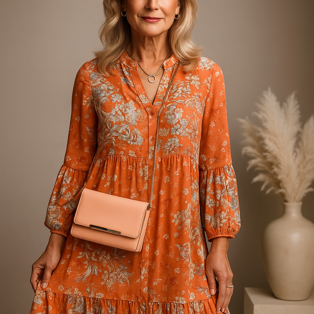 Boho Blossom Midi Dress