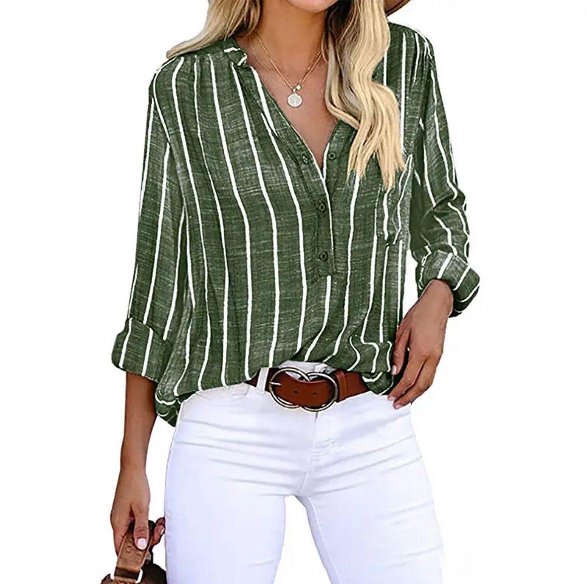 Lavendria - Striped Casual Blouse