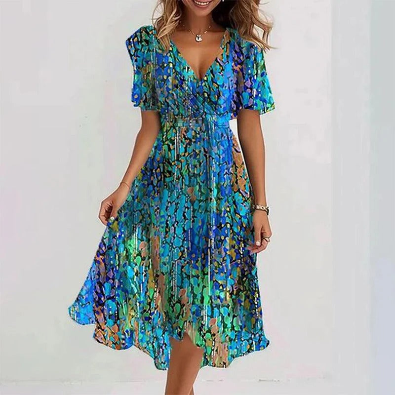 Yara | Elegant Colorful Dress